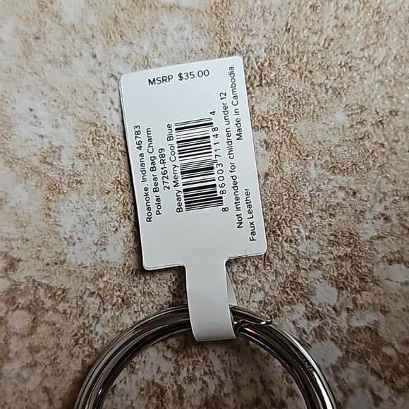 Vera Bradley Polar Bear bag charm - Picture 3 of 4